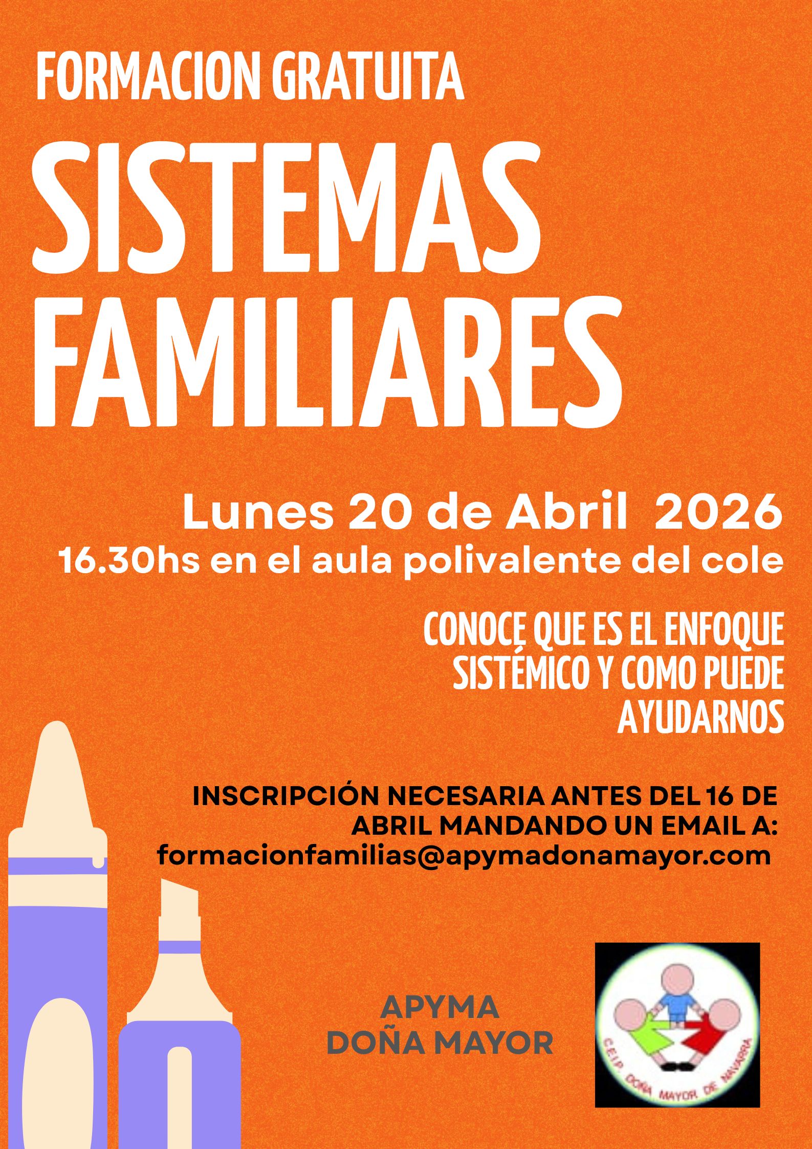 Lee más sobre el artículo Formación en el cole para familias