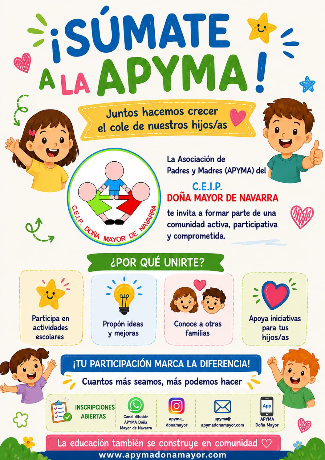 Lee más sobre el artículo 🎊Únete a la APYMA🎊